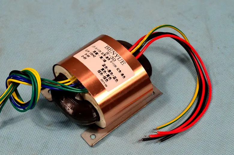 R30 R тип трансформатор 40 Вт двойной 15 три провода+ двойной 9V четыре линии(DAC аудио декодер предусилитель силовой трансформатор