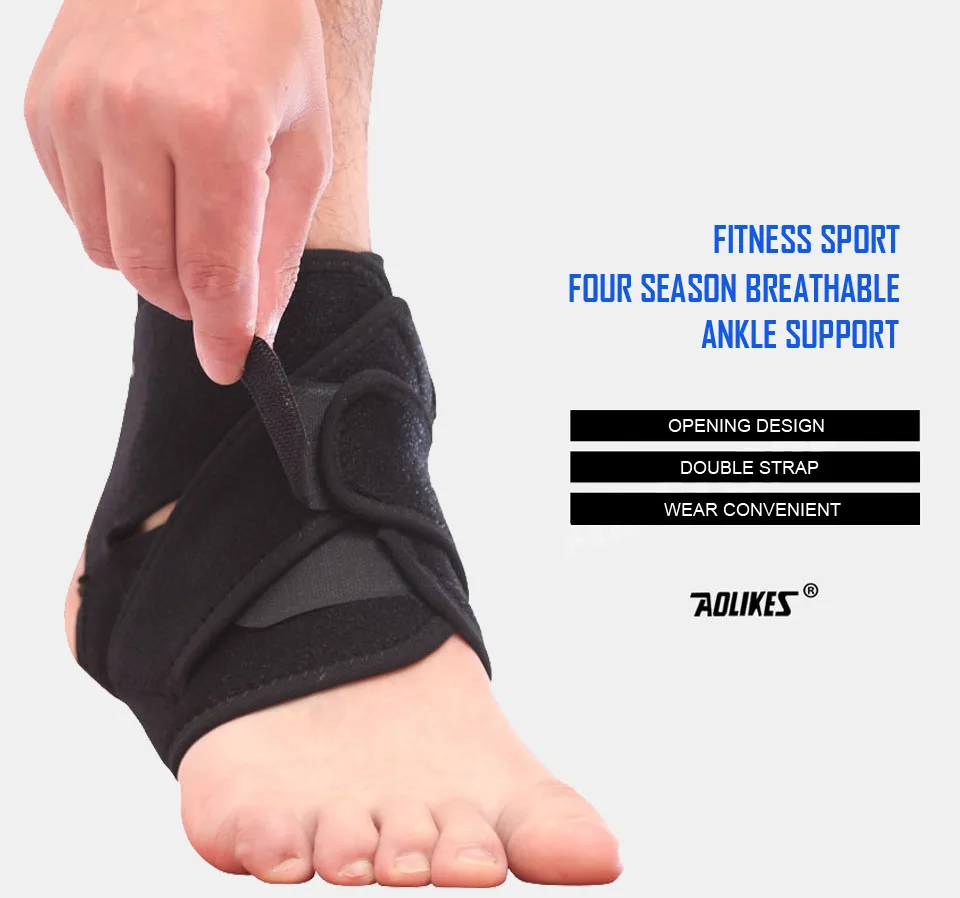 AOLIKES 1 шт. Спортивная дышащая герметичная фиксирующая поддержка лодыжки Pad Защита ног Баскетбол Футбол альпинизм