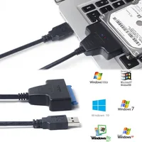 כבל מתאם כבל USB 3.0 SATA3 III עבור כונן קשיח מתאם 2.5 אינץ SSD & HDD לתמוך בעד 6 Gbps תמיכה UASP-20 ס"מ התקנת מחשב (2)