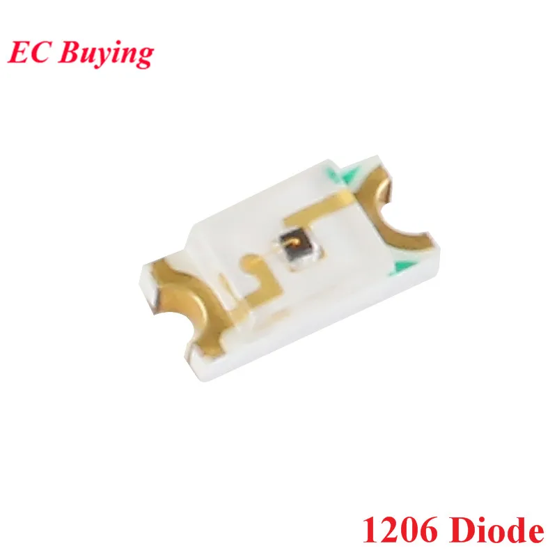 100 шт 1206 SMD СИД инфракрасный 940nm Излучение диод излучающий DIY | Электронные
