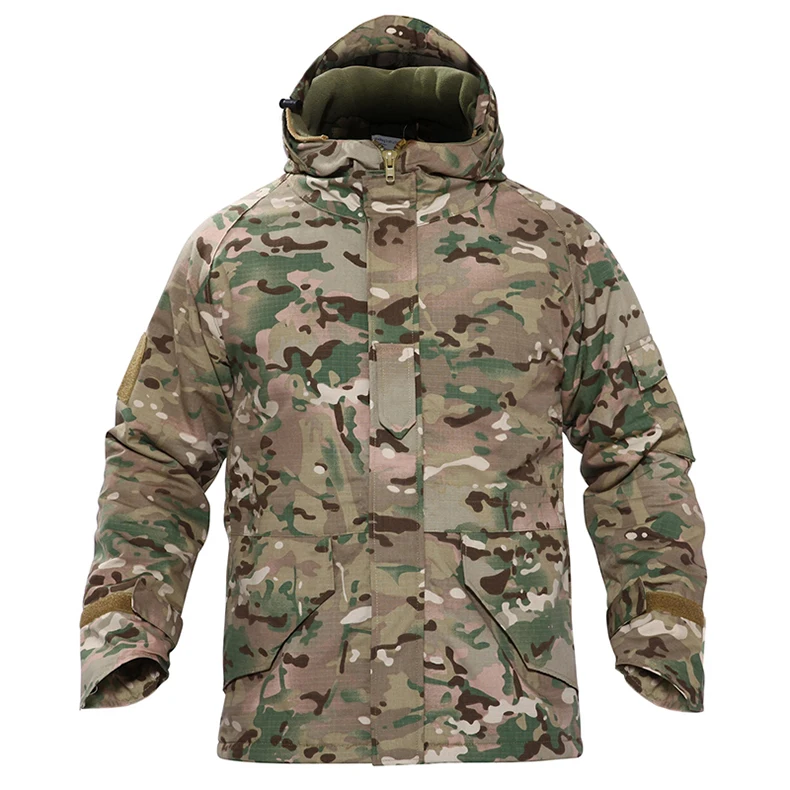 TACVASEN армейская камуфляжная куртка Военная тактическая куртка с капюшоном мужская ветровка зимняя теплая флисовая куртка пальто TD-WHCM-008