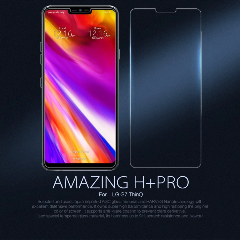 NILLKIN Защитная пленка для экрана LG G7 ThinQ 9H Анти-взрыв H+ Pro Закаленное стекло пленка для LG G7 Fit/LG G7 One закаленное стекло