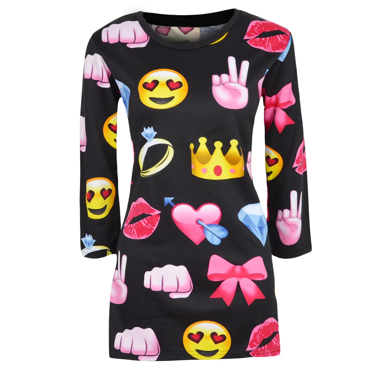 Emoji Women Hoodies Moneky 100 Kawaii Clothes Sweatshirt Tumblr Poleron