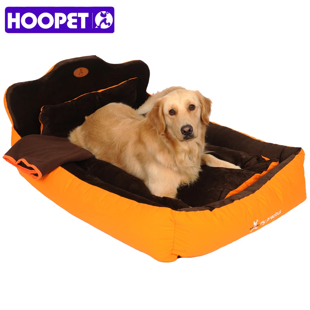 Дешево HOOPET Полностью съемный моющийся и 3 шт. Pet кошка собака кровать с двухсторонней Подушка, мягкие Подушка и Одеяло дом любимчика подарок