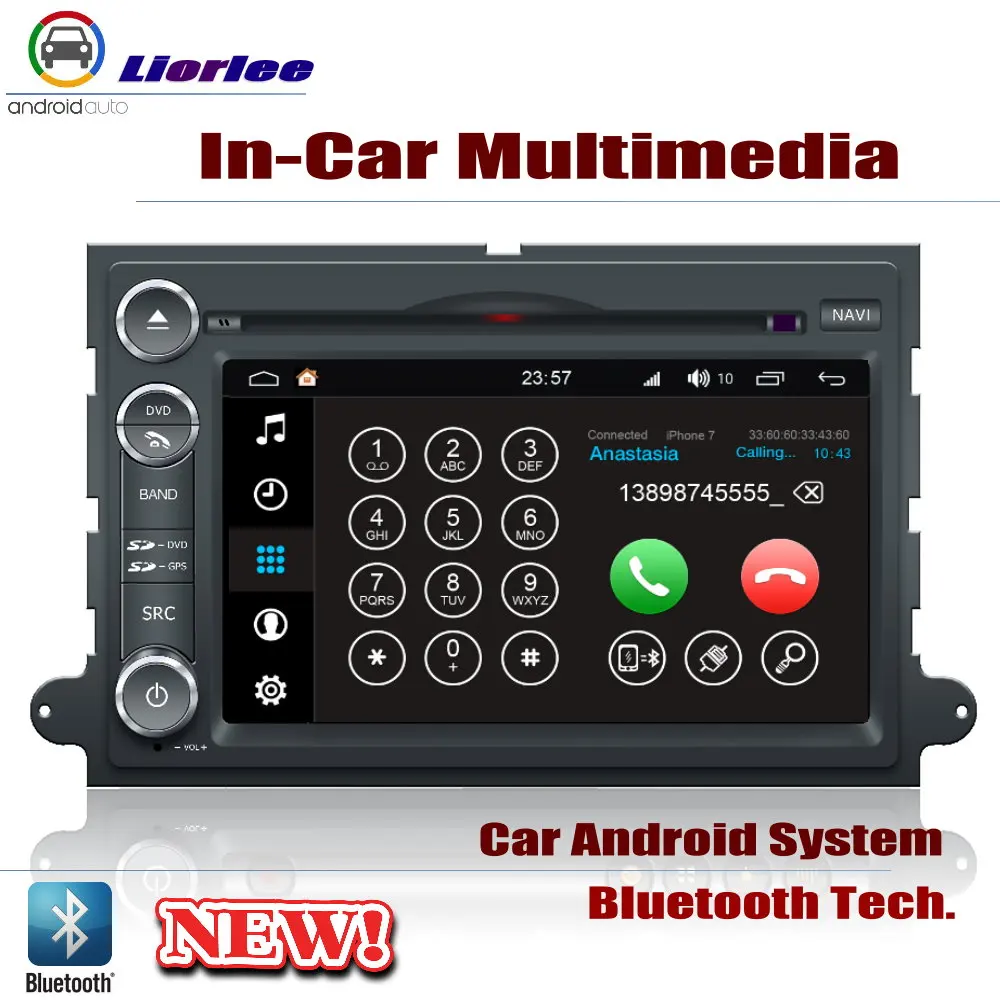 Top Car Radio DVD Player GPS Navigation For Ford Mustang 2005~2009 Android HD Displayer System Audio Video Stereo In Dash Head Unit 4