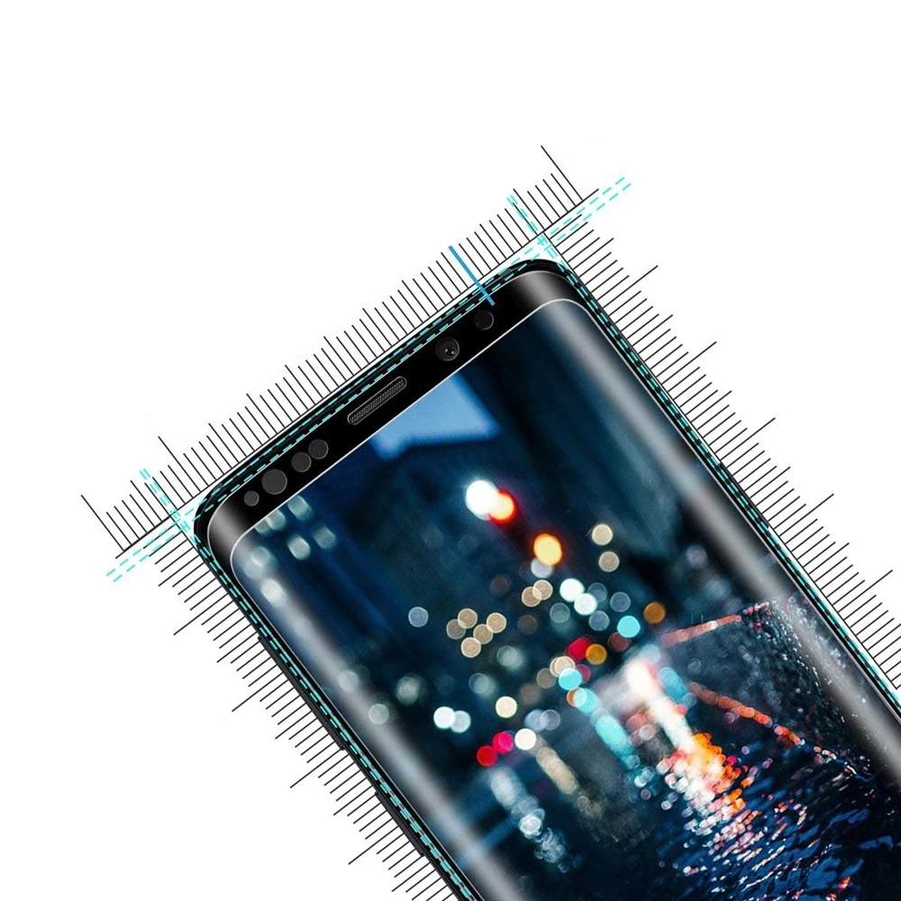 Чехол для телефона samsung Galaxy S9 плюс закаленная пленка полный Экран