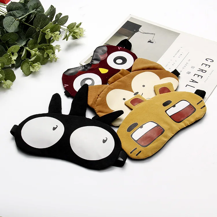 

Cartoon Animal Fox Lion Eye Mask Blindfold Soft Padded Sleep Travel Eye Shade Cover Rest Relax Sleeping Aid Mask Masks Eyepatch