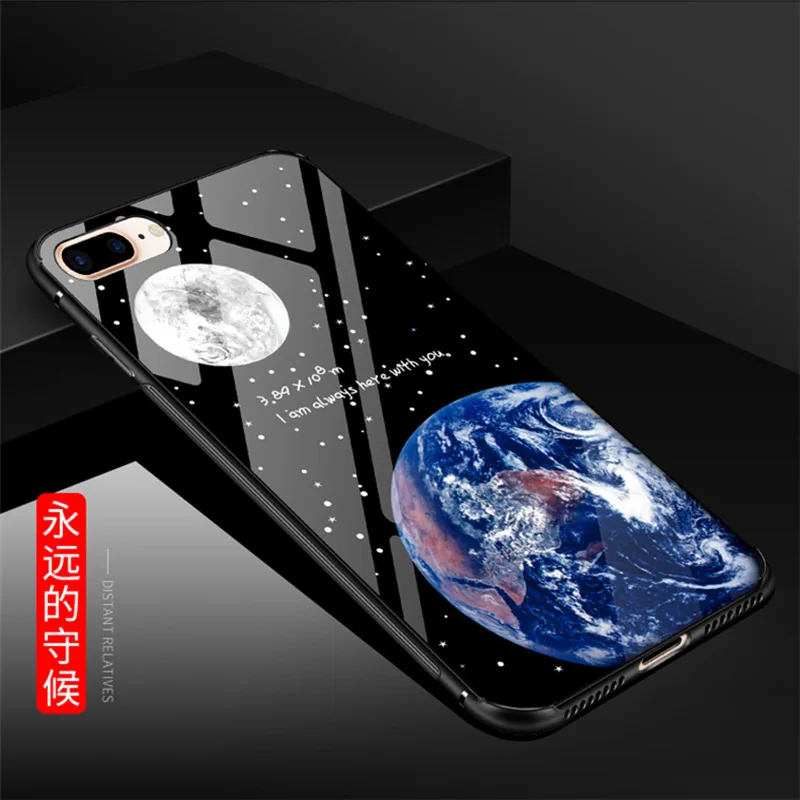 Закаленное Стекло чехол для iphone 7/7 плюс Чехол для iphone 7 plus чехол зеркало моды для iphone 7 plus задняя крышка САППУ