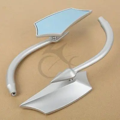 

8mm 10mm Oblique Spear Rear View Mirrors For Harley Suzuki Kawasaki Honda Yamaha