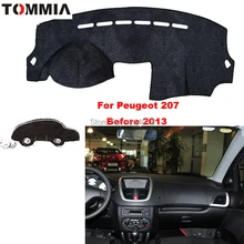 TOMMIA приборной панели крышки тире коврик для автомобиля от Солнца Анти-УФ покрытие для приборной панели коврик для приборной панели автомобиля для peugeot 207