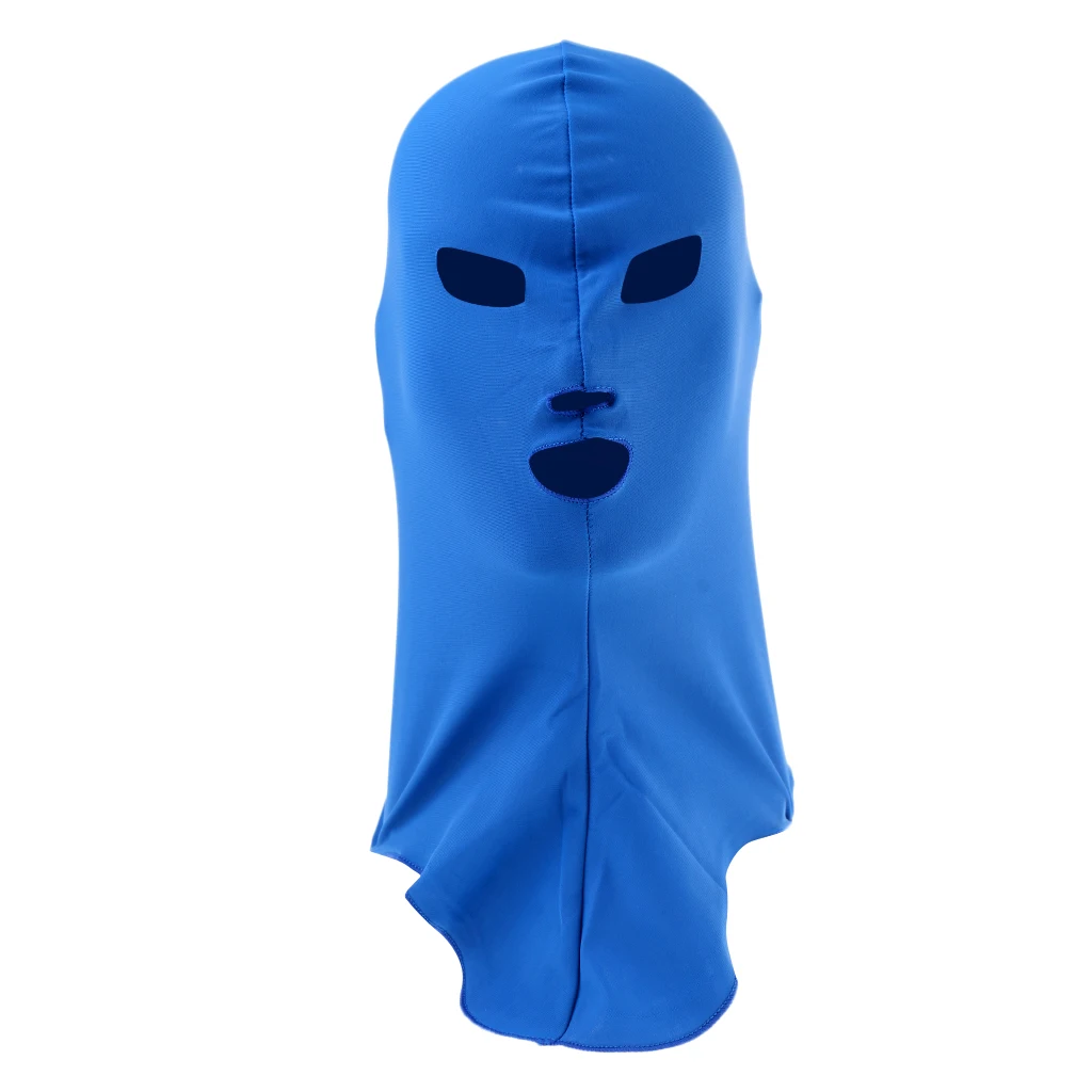 Swiming Diving Facekini UV Sun Protection Full Face Mask Head Neck Cover Face Elastic Swim Cap for Skiing Diving Sports Wear