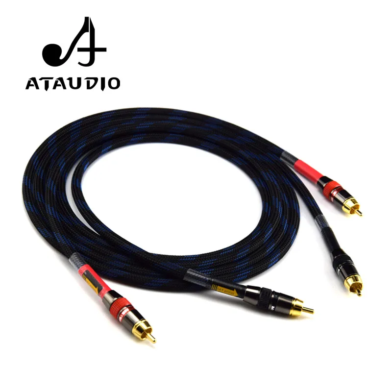Высококачественный аудиокабель ATAUDIO Hifi RCA 4N OFC HIFI 2RCA|hifi rca cable|rca cablehifi |