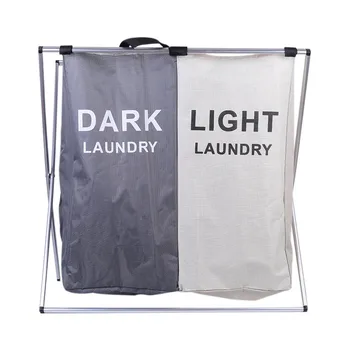 

Drop Shipping Oxford Laundry Basket Alloy Handle Hamper Cloth Organizer Storage Waterproof Shipped Within 36 Hours