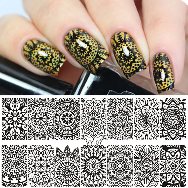 High Quality NEW Nail Art Image Plate VY07 Template Beauty Stamper Design Bohemia Stamp | Красота и здоровье