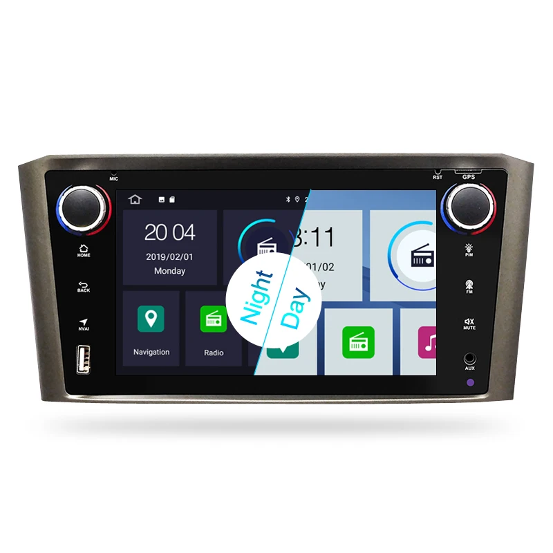 Sale Android 9.0 IPS 2G RAM Car DVD Stereo Player For Toyota Avensis/T25 2003-2008 Car PC Head 1 Din GPS Navigation Video Multimedia 3