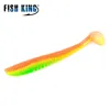 Poisson roi 7.5/10/12.5cm odeur Silicone appât Shad doux pêche leurre 4-10 pièces T queue ver artificiel pêche appât pour bar Wobblers ► Photo 3/6