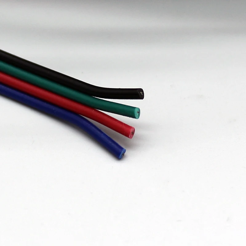 5 м 10 20 30 М 4 контактный RGB светодиодный провод кабель Led УДЛИНИТЕЛЬ шнур для rgbw