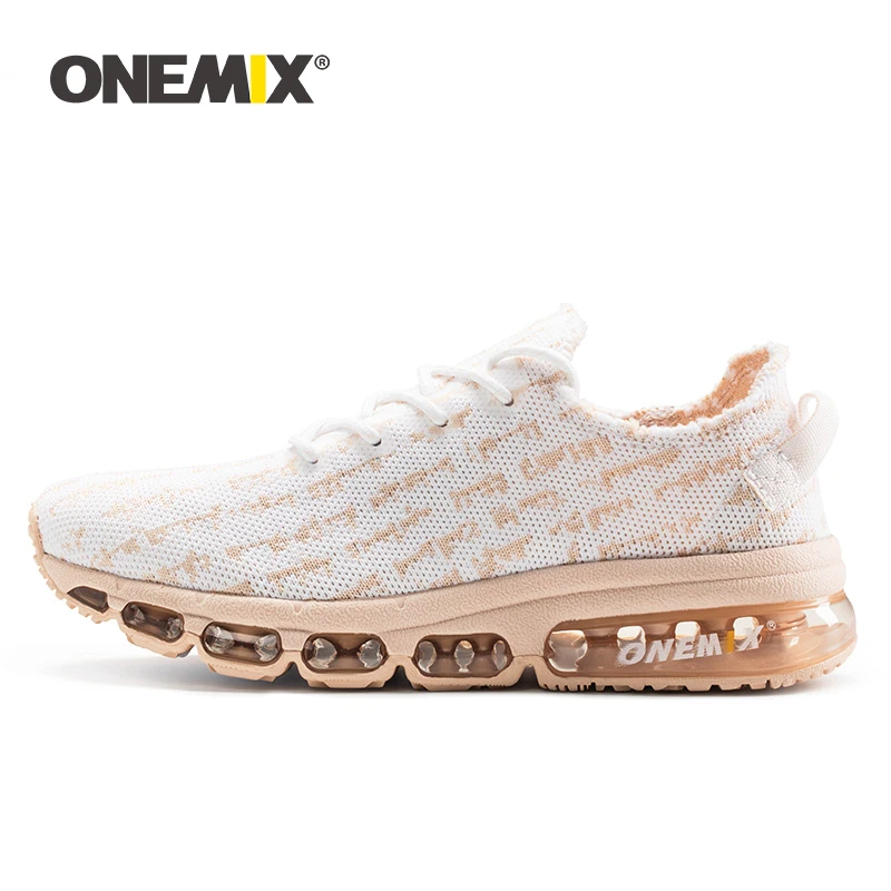 ONEMIX Для женщин кроссовки легкий дышащий материал вамп с воздушной подушкой; Повседневное кроссовки для улицы, пара, бегом спортивная обувь размеры 35–43