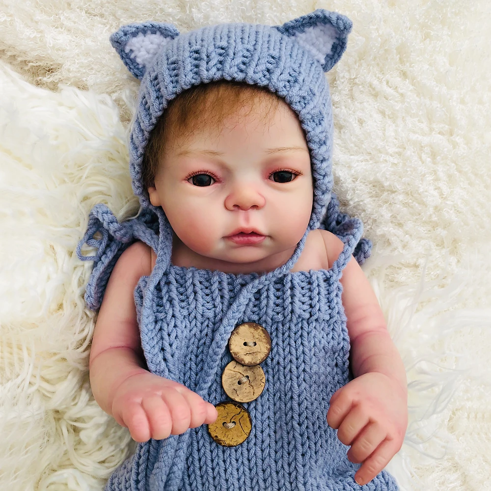 Богатая картина Bebe reborn dolls 22 дюймов полный корпус Винил кремний reborn baby doll 55 см реалистичные bonceas для коллекционеров