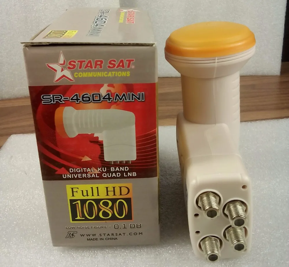 STARSAT QUAD LNB SR 4604 Universal Ku band MPEG4 MPEG2 1080P FULL HD|ku band|quad lnbuniversal lnb ku |