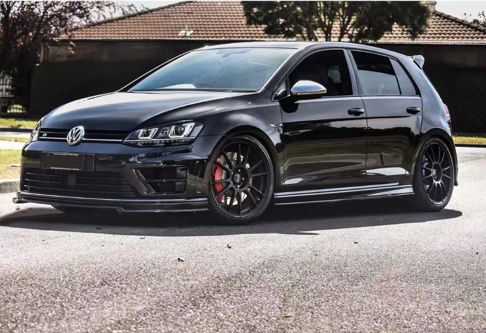 GOLF MK7R Seite Röcke Erweiterung//2 teile/satz//RZA Stil Carbon Side Röcke  Panels Für Golf R MK7|side skirts|siding panelside extension - AliExpress