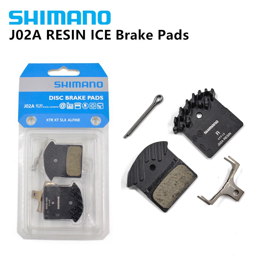 SHIMANO j02a Brake Pads DEORE XT SLX J02A Cooling Fin Ice Tech Brake Pad for M785 M675 M7000 SHIMANO j02a Brake Pads DEORE XT SLX J02A Cooling Fin Ice Tech Brake Pad for M785 M675 M7000