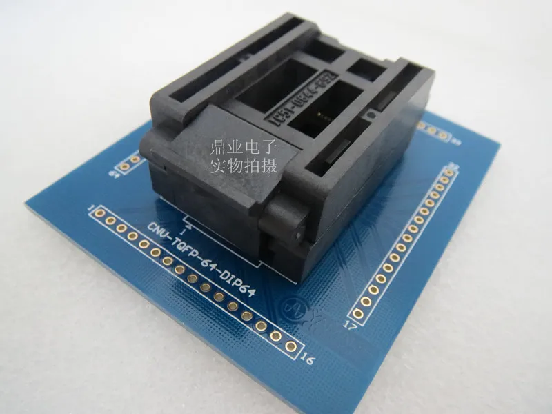 Раскладная деталь QFP64/TQFP64 с печатной платой 0 8 мм YAMAICHI IC испытательный стенд для