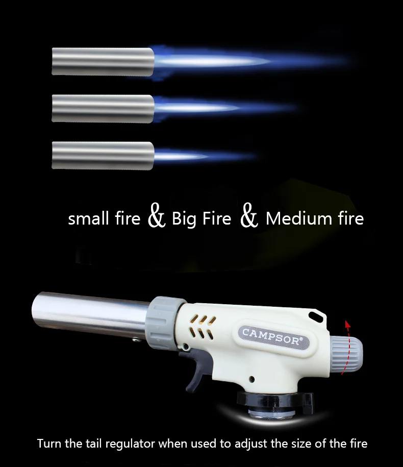 Auto Ignition Flamethrower Butane Burner Gas Torch Camping Welding BBQ