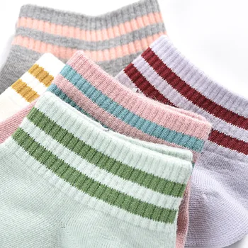 

Women's cotton boat socks spring and summer new short tube does not fade
