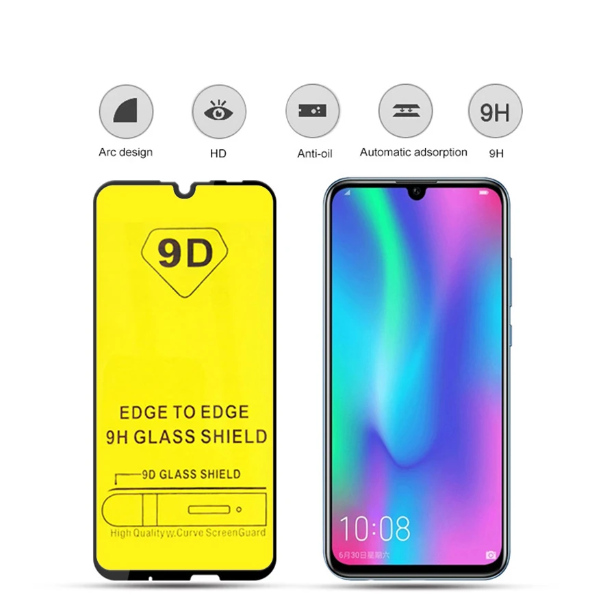 С уровнем твердости 9 H полное покрытие закаленное Стекло для Honor 10 Lite вид 20 huawei P