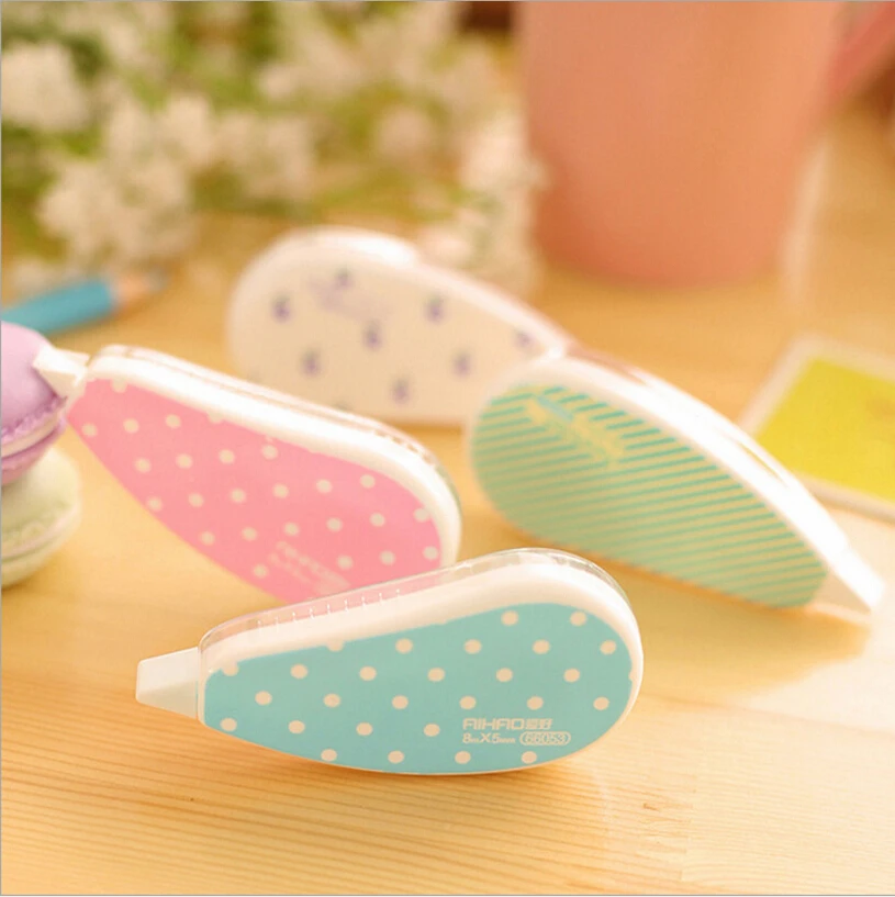 Korea Stationery Cute Candy Color Correction Tape Decorative Adhesive