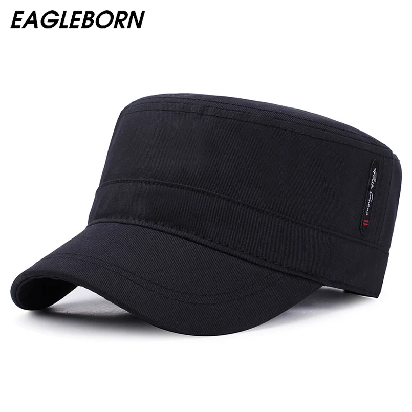 EAGLEBORN 2020 классические винтажные плоские мужские бейсболки из промытого хлопка и