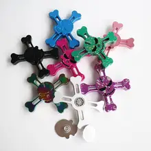 10 шт./лот 8 расцветок череп Спиннер антистресс ручной Спиннер для пальцев Спиннер Игрушка фокус Tri стол игрушки Спиннер антистресс подарки