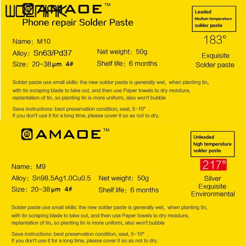 Флюс паяльной пасты Sn63/Pb37 SN98.5Ag1.0Cu0.5 XG-за saldatore Hakko T12-9501/936/907 Saike 852D инструмент для ремонта