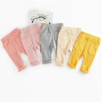 

Casual Newborn Baby Boys Girls Pants For 0-3T Cotton Autumn Newborn Pants Baby Trousers For Toddler Unisex Boy Leggings Spring