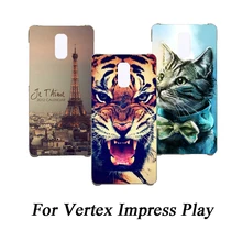 Мягкий ТПУ чехол для телефона Vertex Impress Play чехол s силиконовый чехол с рисунком волка Эйфелевой