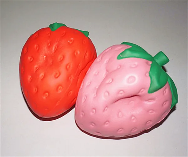 Big Jumbo Juicy Squishy Strawberry Fake Artificial Food Fruit Memory Foam Venting toys - 28