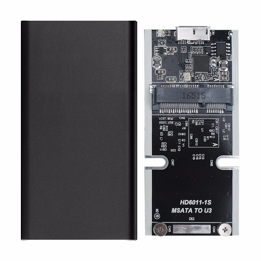 YUNCLOUD Expansion HDD диск MSATA к Micro B USB 3 0 внешний портативный мобильный бокс коробка