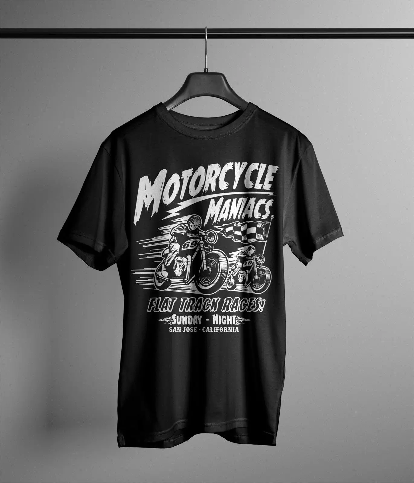 Best Newest 2019 Men #039;S Fashion Motorcycle Maniacs T Shirt Motorrad Bikes Biker Chopper Mc Rocker Oldschool New Summer Style