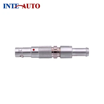 

IP50 Alternative Circular 00 Series Cable Mount Plug Connector,2 3 4 Solder Pin,Brass Body,TGG.00.302,bend relief