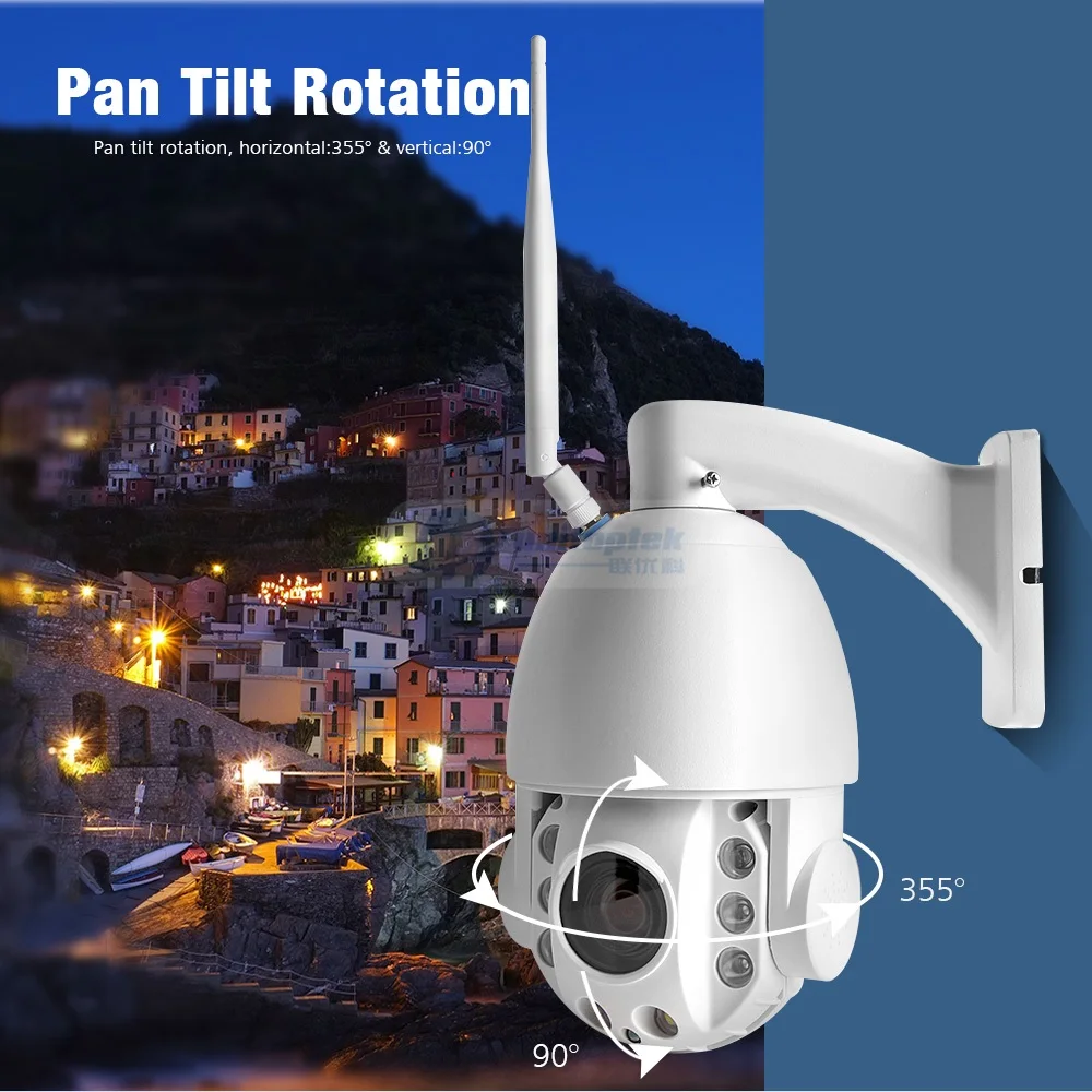 1080 P wifi PTZ ip-камера открытый 20X оптический зум IR 80 м CCTV Wi-Fi PTZ камера двухсторонний аудио динамик беспроводной скоростные купольные камеры