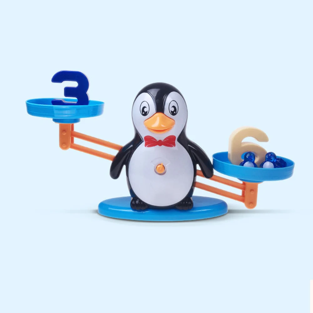 New Number Balance Math Games Montessori Scale  Educational Toys For Kids 3 Year Olds  Baby Toddler Penguin EarlyMath Toy