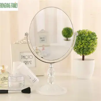 

360 Rotation HD 3X Magnifying Makeup Mirror Home Room Decoration Double Mirror European Desktop Standing Cosmetic Dresser Mirror
