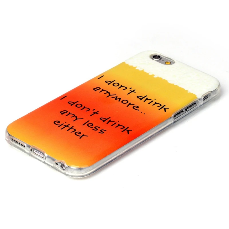 Ikasefu мультфильм живопись тпу case для iphone 5s se 6 с ультра тонкий soft phone чехол 5 защитной