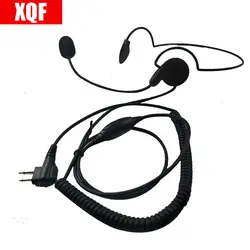 XQF 2 Pin Расширенный односторонние наушники микрофоном для Motorola xu1100, xu2100, xu2600 GP2100, GP300, GP 308, GP68, GP88, GP88 Радио