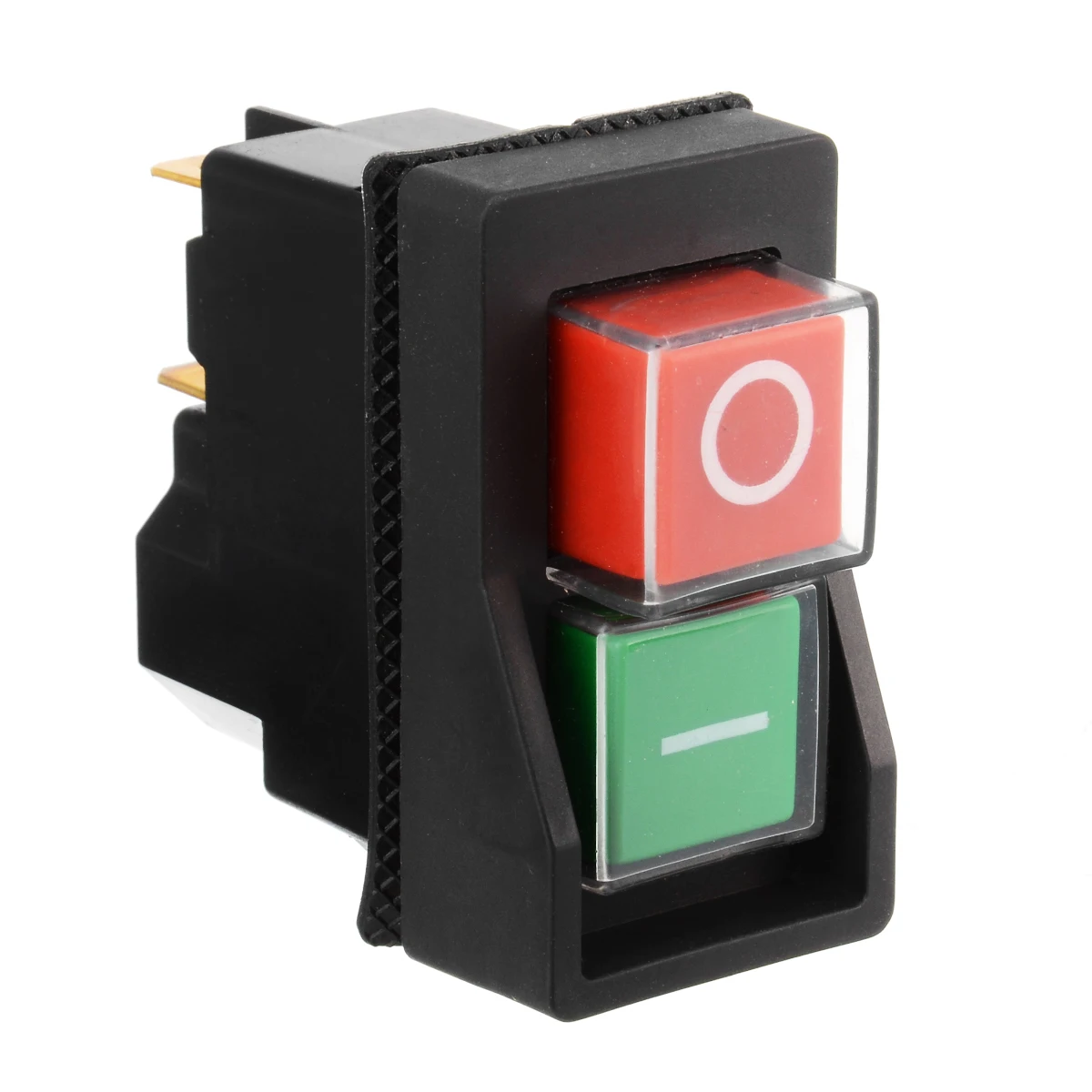 250V 16A Waterproof Magnetic On Off Switch IP55 KLD28 4 Pin Start Stop Magnetic On Off Switch for Workshop Machines 54*30*55mm