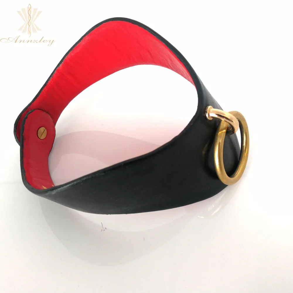 Genuine Leather Women Lady Gothic Punk Choker Collar Necklace Chain 2018 (12)