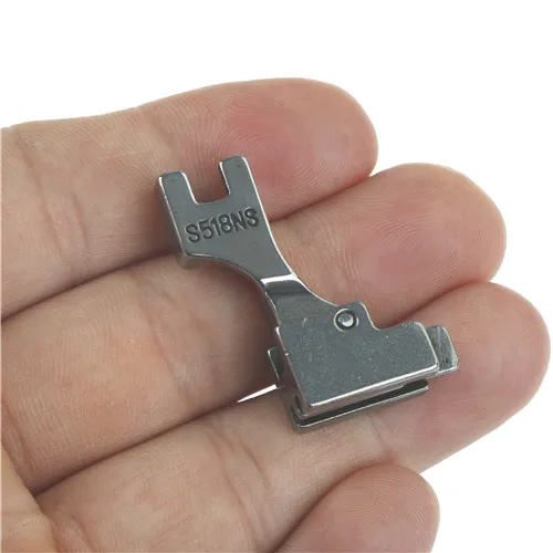

1Pcs New Stainless Steel Sewing Presser Sewing Machine Accessories Foot S518NS Invisible Zipper Low Shank Snap Lock Stitch