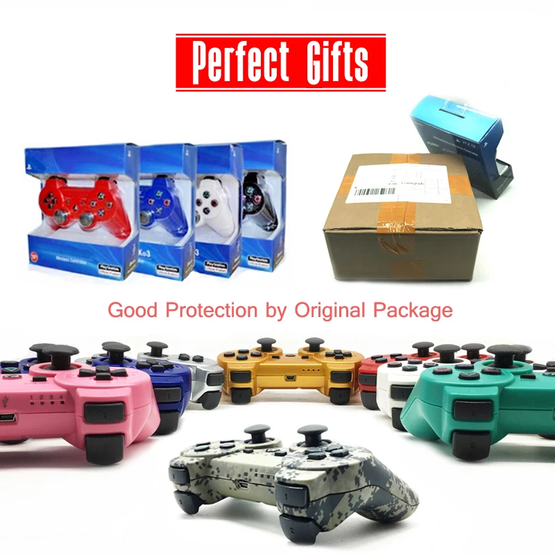 

For SONY PS3 Controller Bluetooth Gamepad for Play Station 3 Joystick Wireless for Sony Playstation 3 With Package boxes Gifts