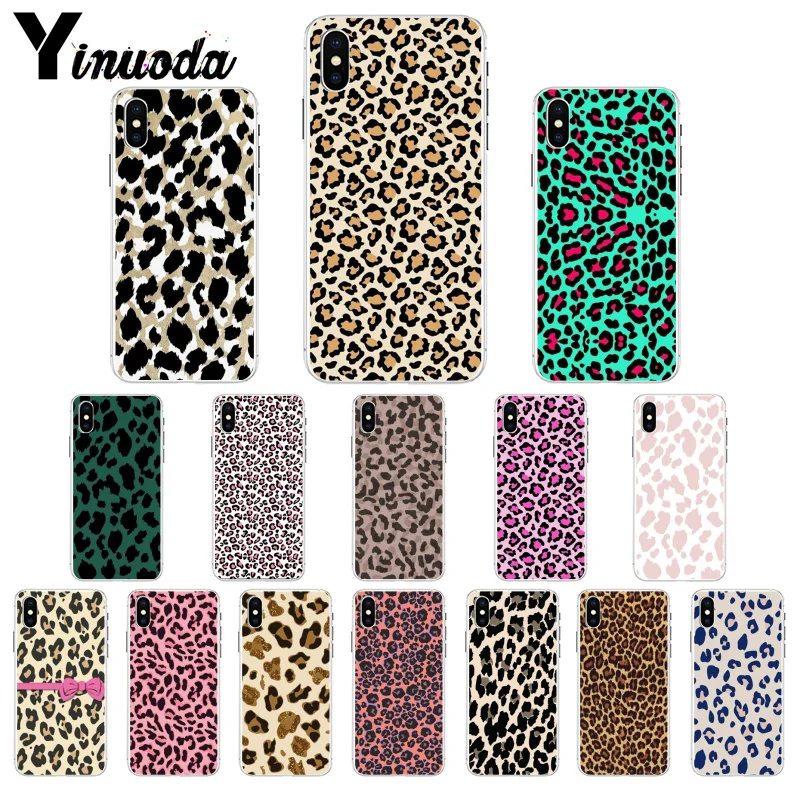 

Yinuoda Fashion Colorful Printed Leopard Pattern TPU Soft Phone Cell Phone Case for iPhone X XS MAX 6 6S 7 7plus 8 8Plus 5 5S XR